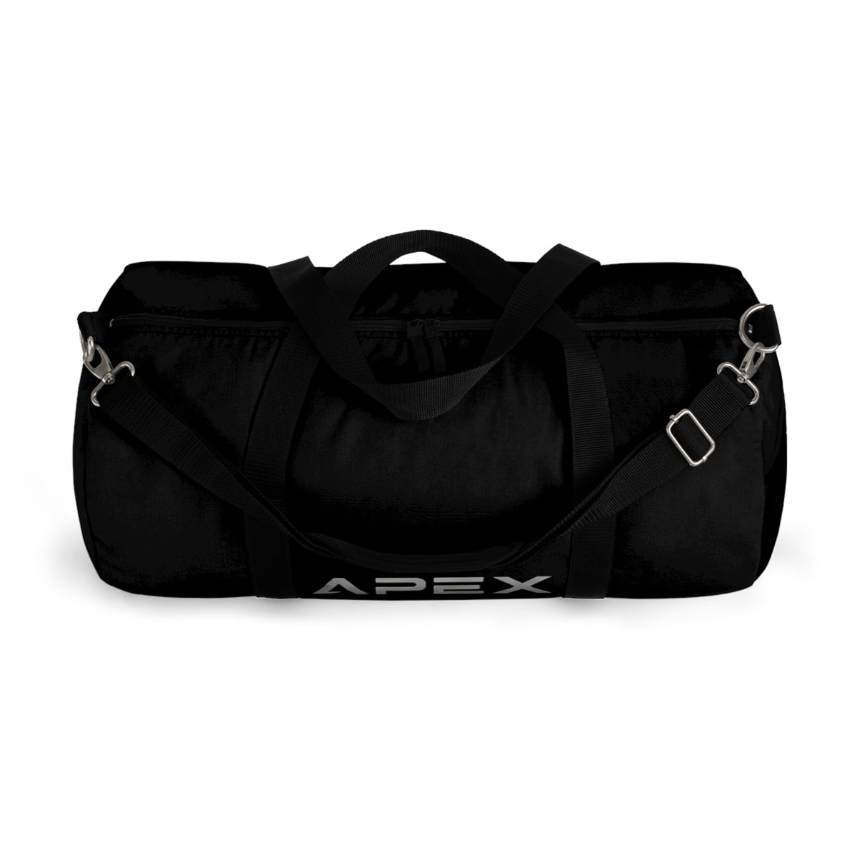 Apex Black Travel Duffel Bag — Durable Gym & Weekend Carryall