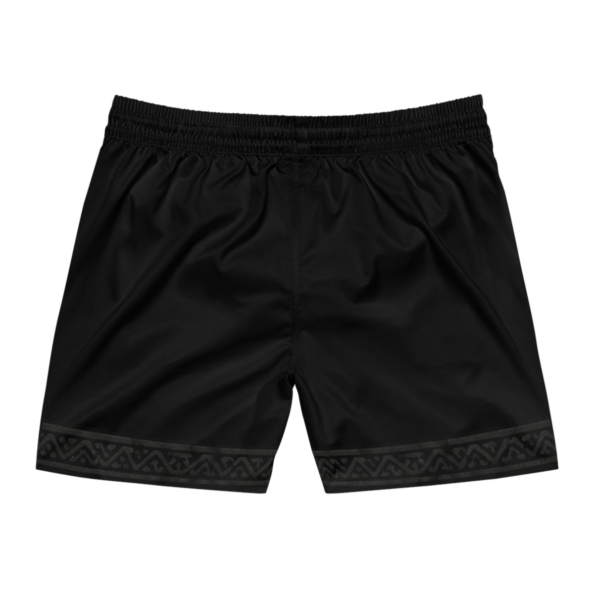 Island Warrior Tribal Mask Swim Shorts — Mid-Length Men’s Beach Trunks