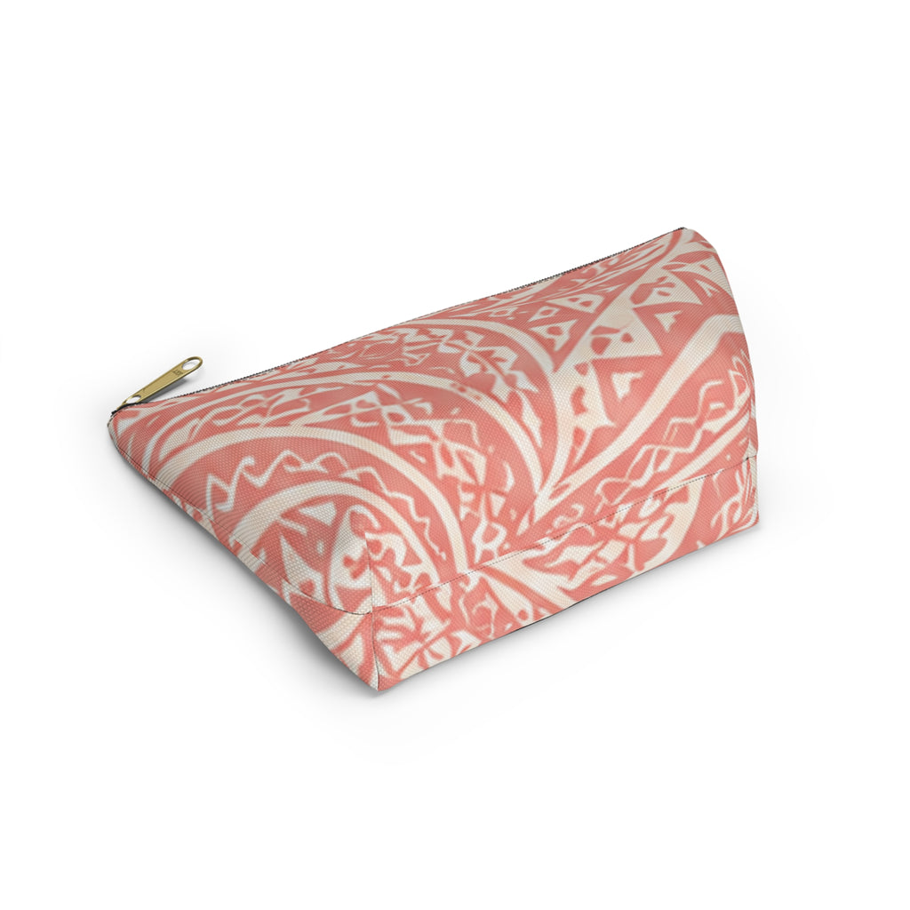Bolsa de accesorios Maui Pink Lau Ti Leaf — Estuche de viaje con base en T