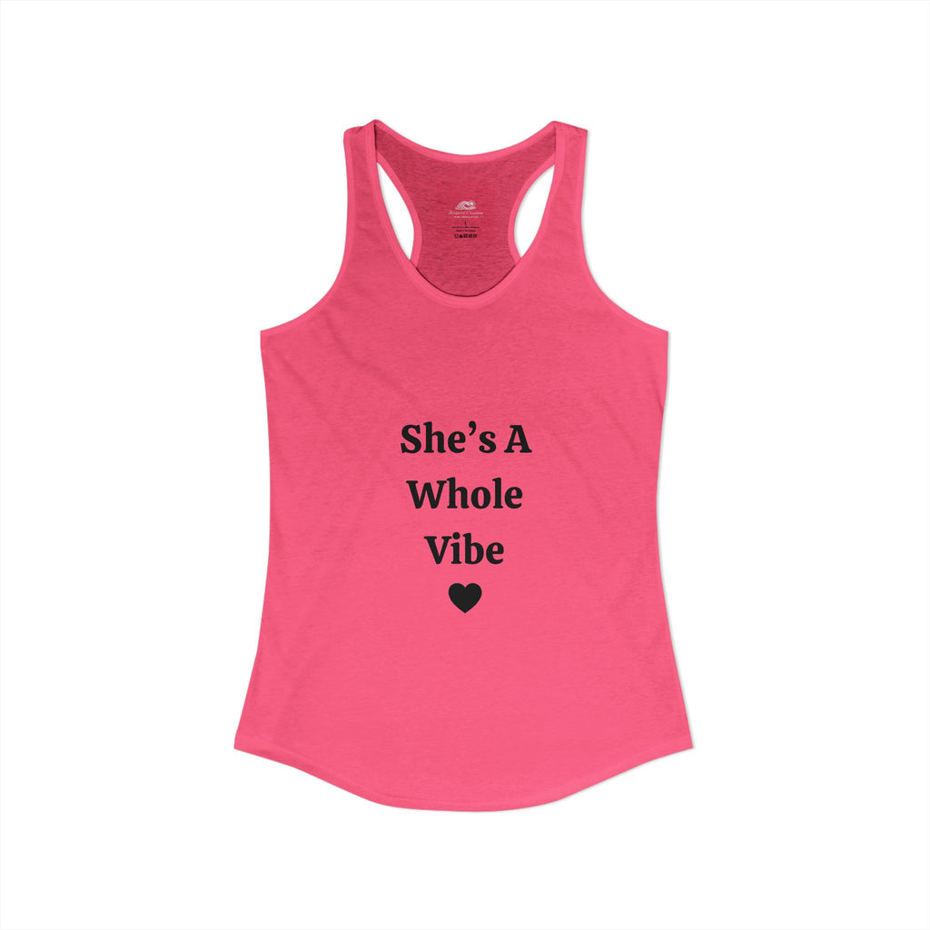 Camiseta de tirantes estilo nadador "She's a Whole Vibe" — Femenina, atrevida, fuerte