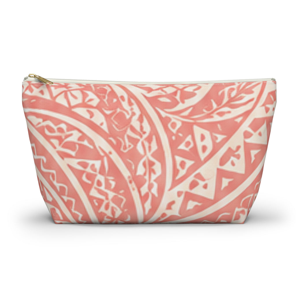 Bolsa de accesorios Maui Pink Lau Ti Leaf — Estuche de viaje con base en T