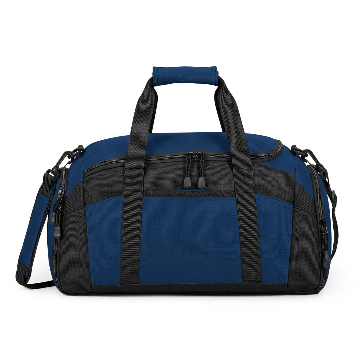 Alpha Emblem Gym Bag — Durable Black Workout Duffle