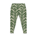 Pantalones de yoga para mujer Rainforest Lau Ti Leaf - Estampado tropical completo