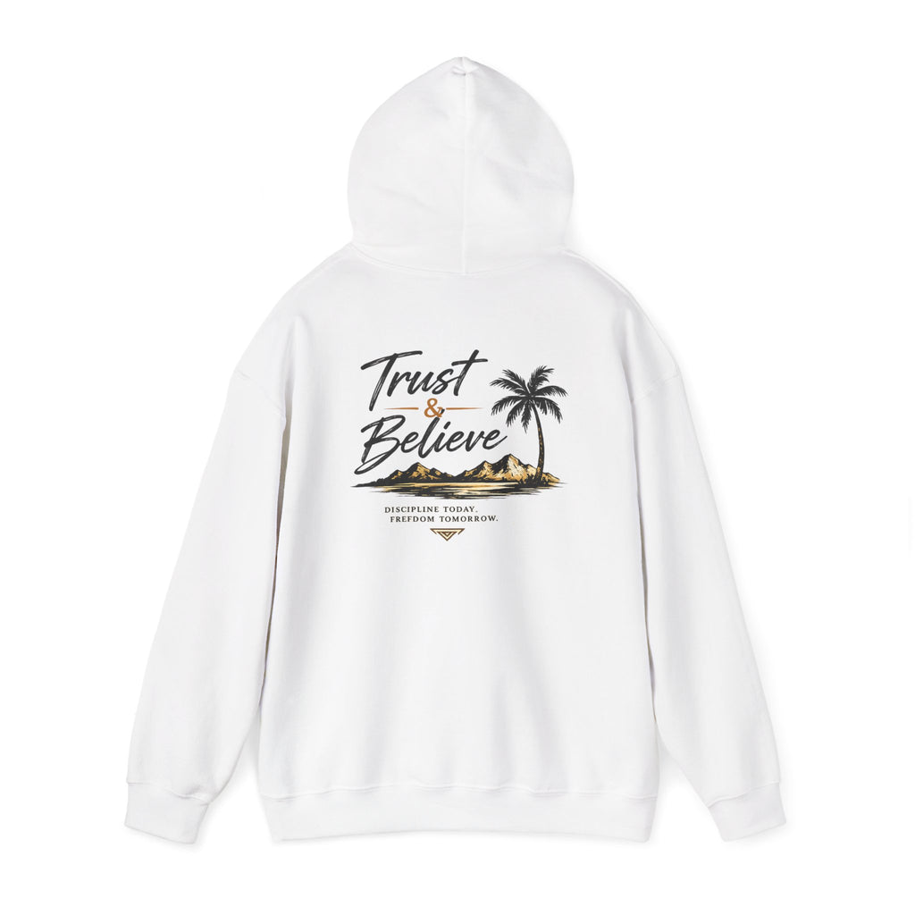 Trust & Believe Hoodie — Palm Island Inspirierender Pullover