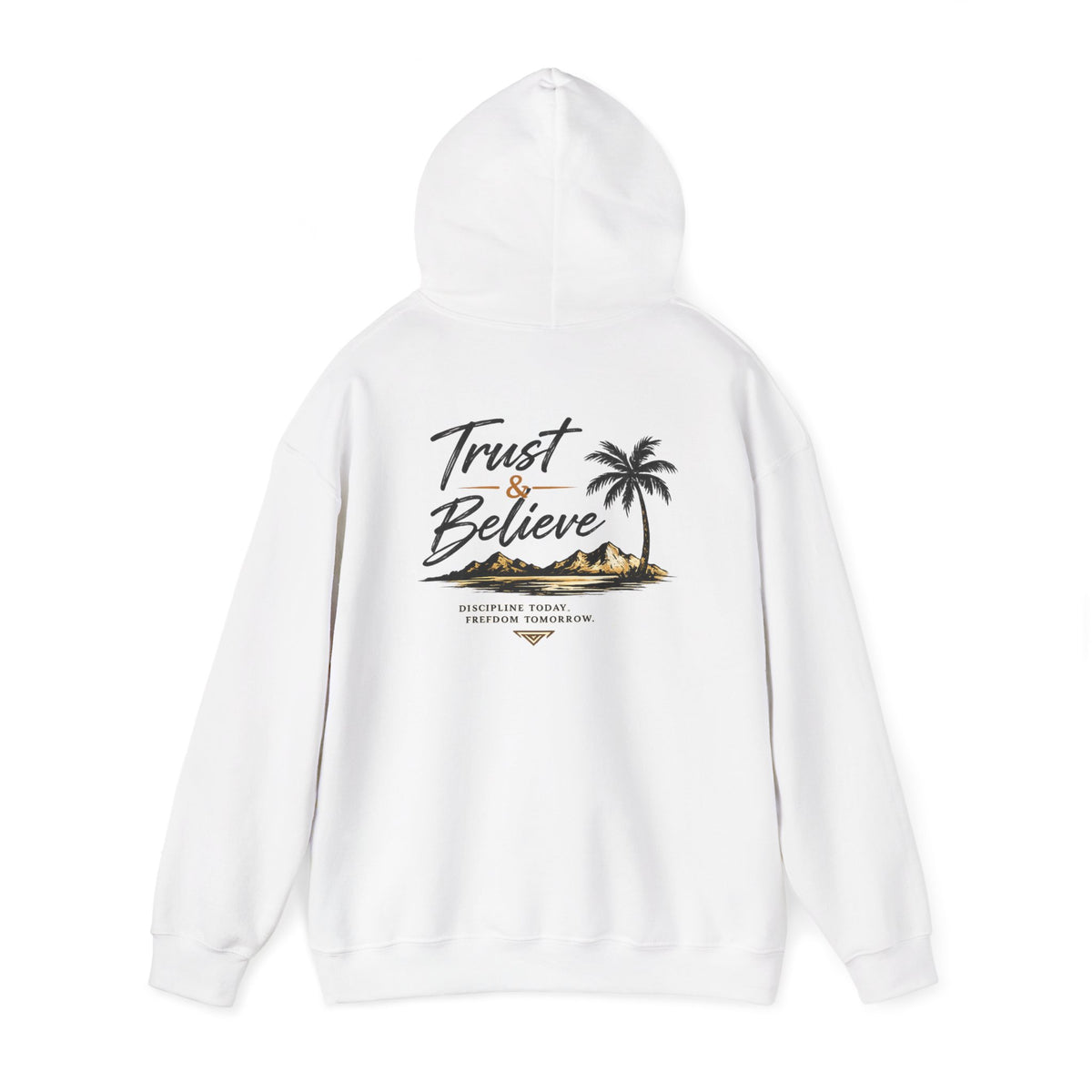 Trust & Believe Hoodie — Palm Island Inspirierender Pullover