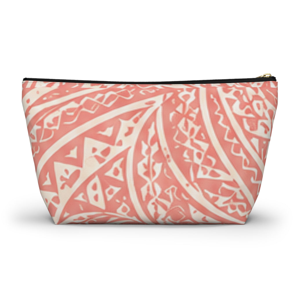 Bolsa de accesorios Maui Pink Lau Ti Leaf — Estuche de viaje con base en T