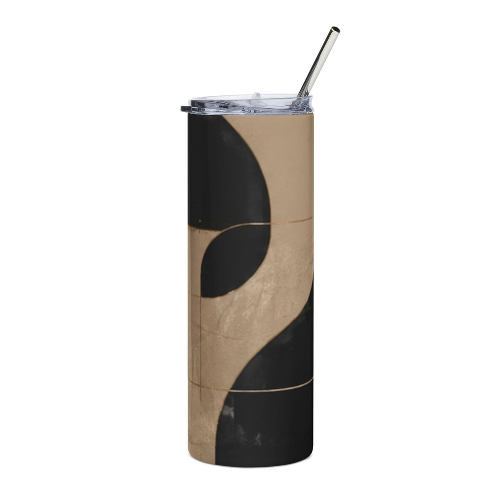 Geometrischer minimalistischer Luxus-Edelstahlbecher — 590 ml