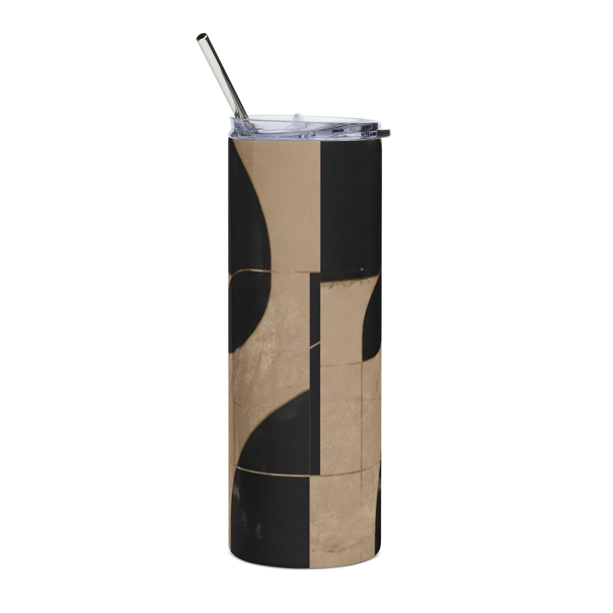 Geometrischer minimalistischer Luxus-Edelstahlbecher — 590 ml