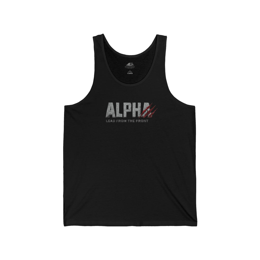 Alpha "Lead From The Front" Tank Top – Militärisch inspiriertes Herren-Fitness-Tanktop