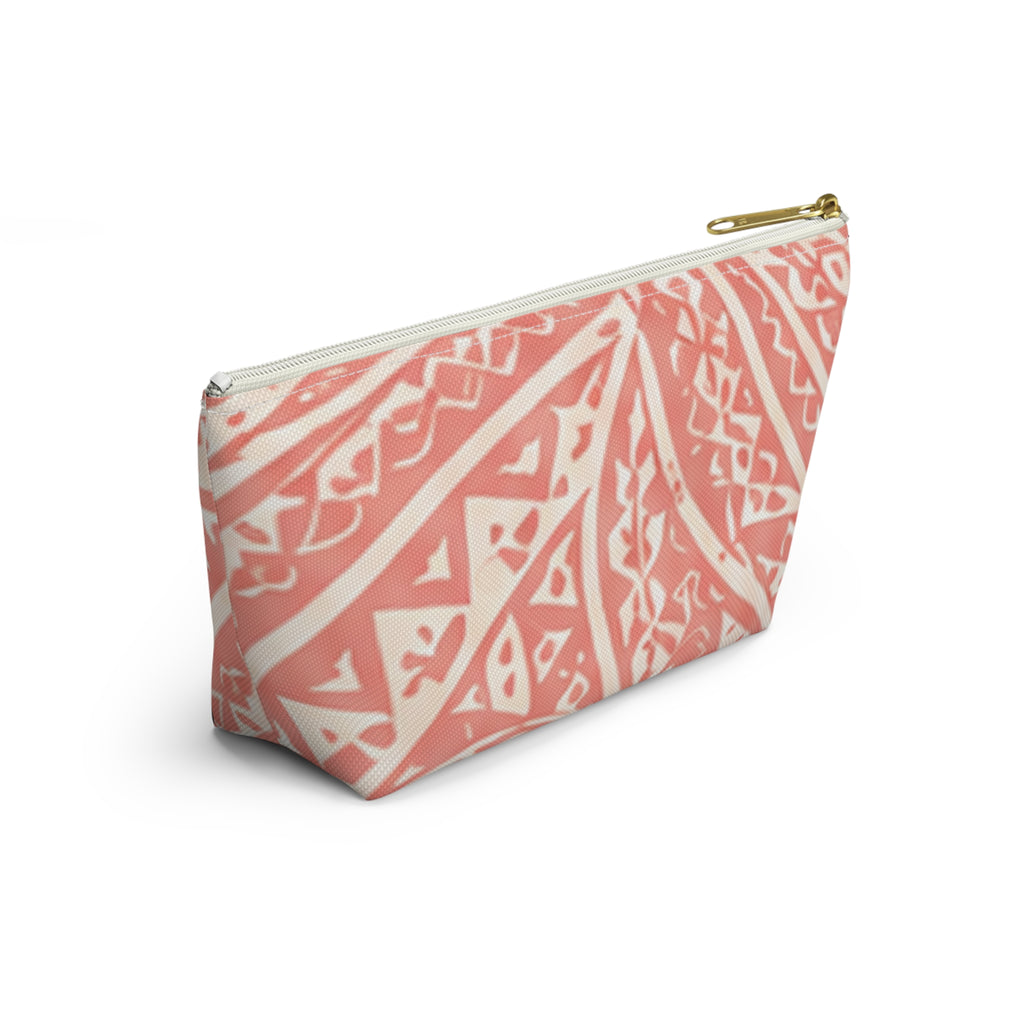 Bolsa de accesorios Maui Pink Lau Ti Leaf — Estuche de viaje con base en T