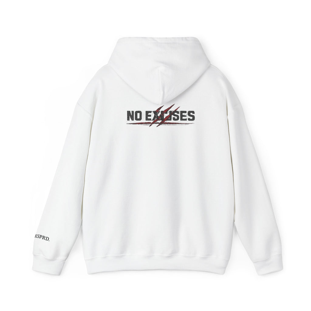 Sudadera con capucha "Sin Excusas" — Sudadera motivacional minimalista