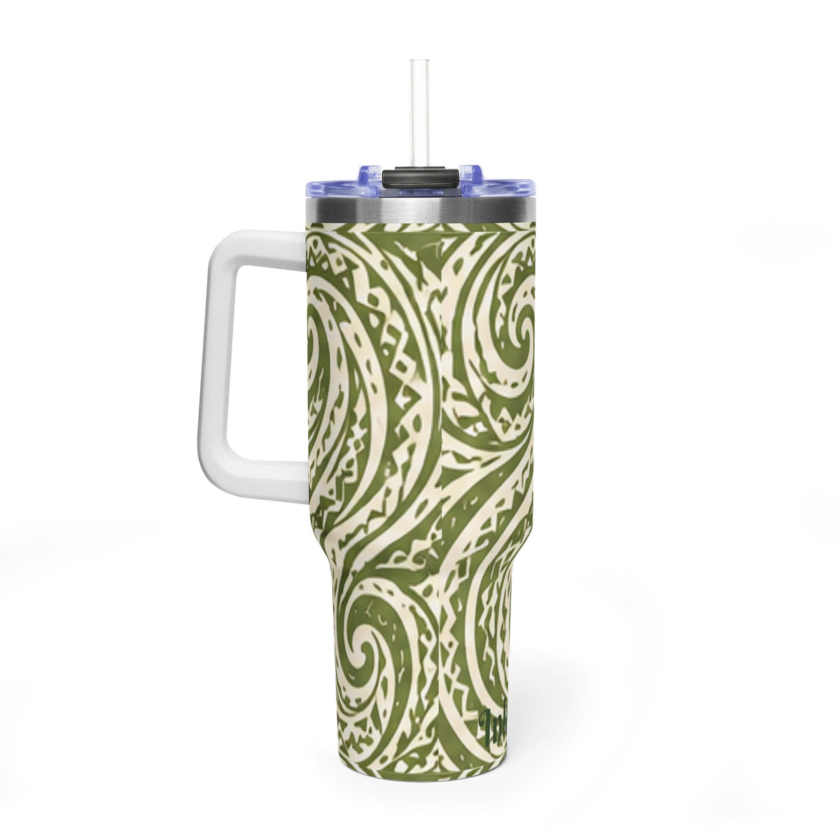 40oz Vacuum Tumbler — Kaneohe Spiral Design