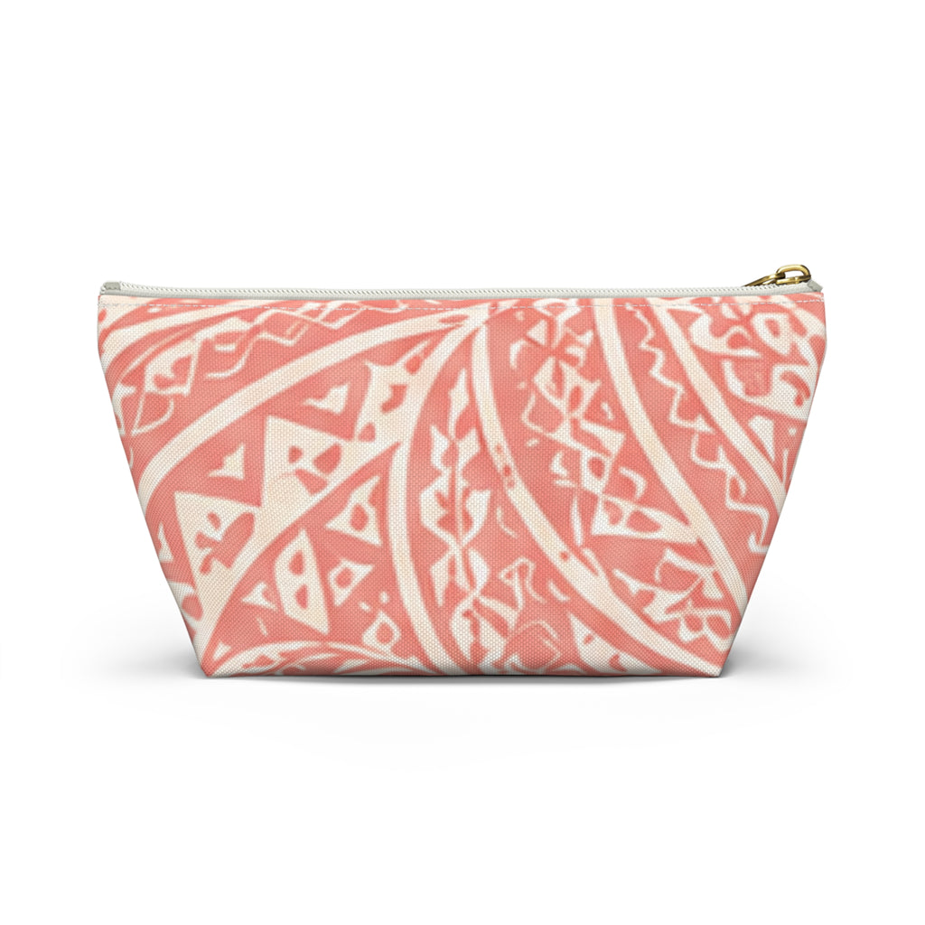 Bolsa de accesorios Maui Pink Lau Ti Leaf — Estuche de viaje con base en T