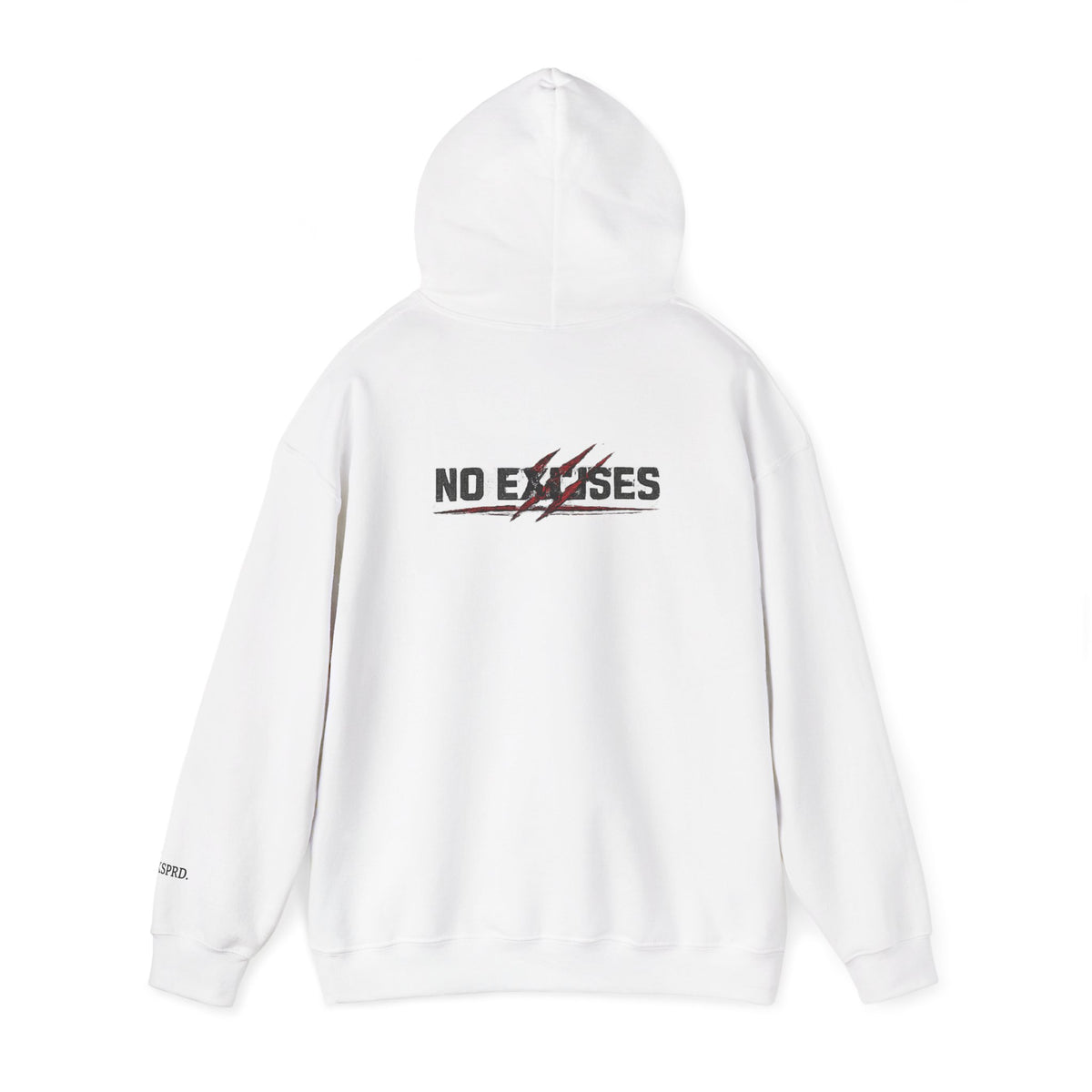 No Excuses Hoodie — Minimalist Motivational Pullover