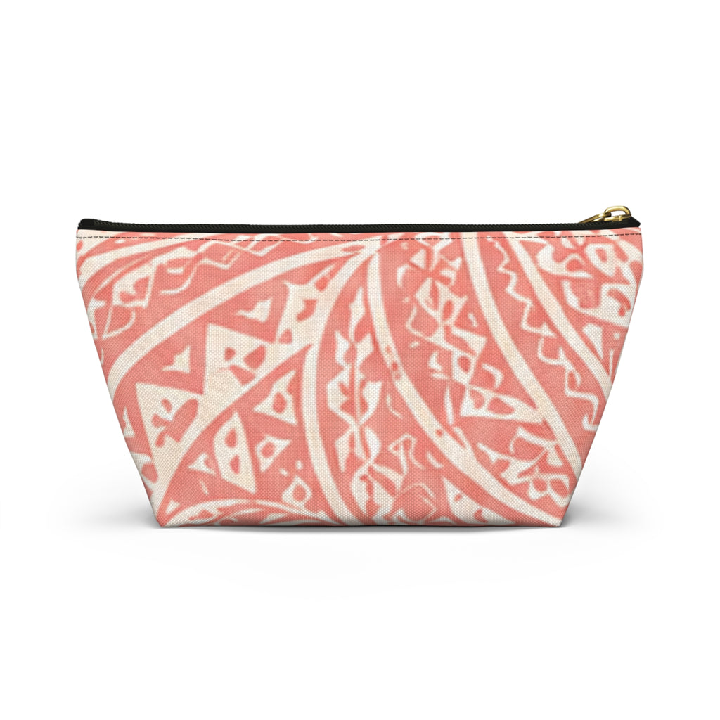 Bolsa de accesorios Maui Pink Lau Ti Leaf — Estuche de viaje con base en T