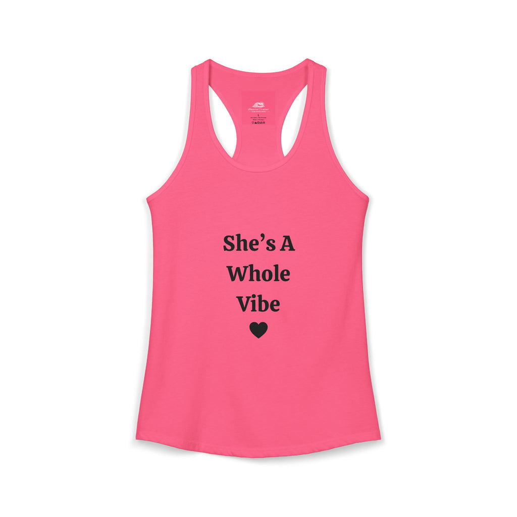 Camiseta de tirantes estilo nadador "She's a Whole Vibe" — Femenina, atrevida, fuerte