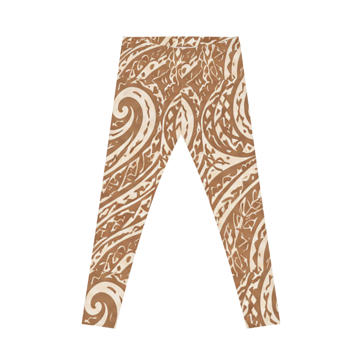 Coconut Tribal Casual Leggings — 'wai' Water-Inspired All-Over Print