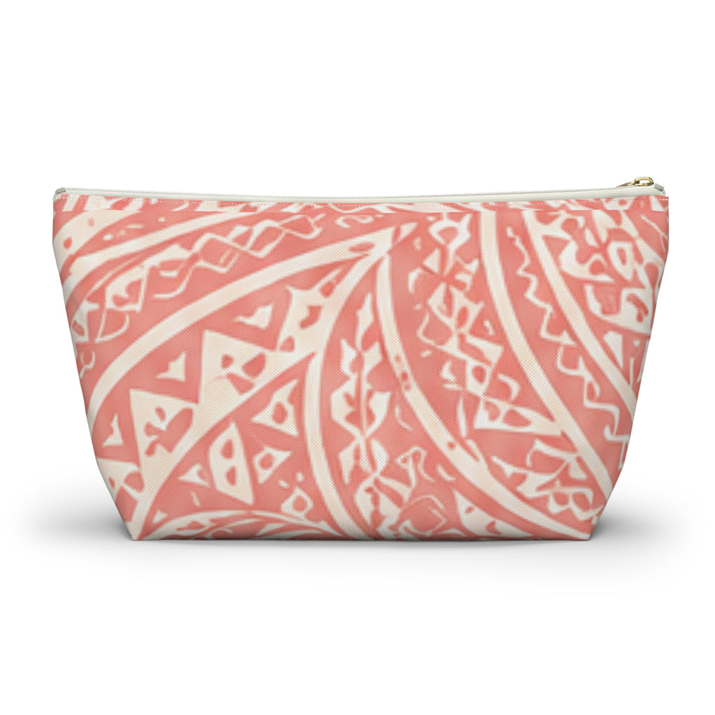 Bolsa de accesorios Maui Pink Lau Ti Leaf — Estuche de viaje con base en T