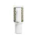 Vaso térmico Floral Roots de 40 oz — Diseño tribal Mauna "Raíces profundas, crecimiento interminable" Taza de viaje