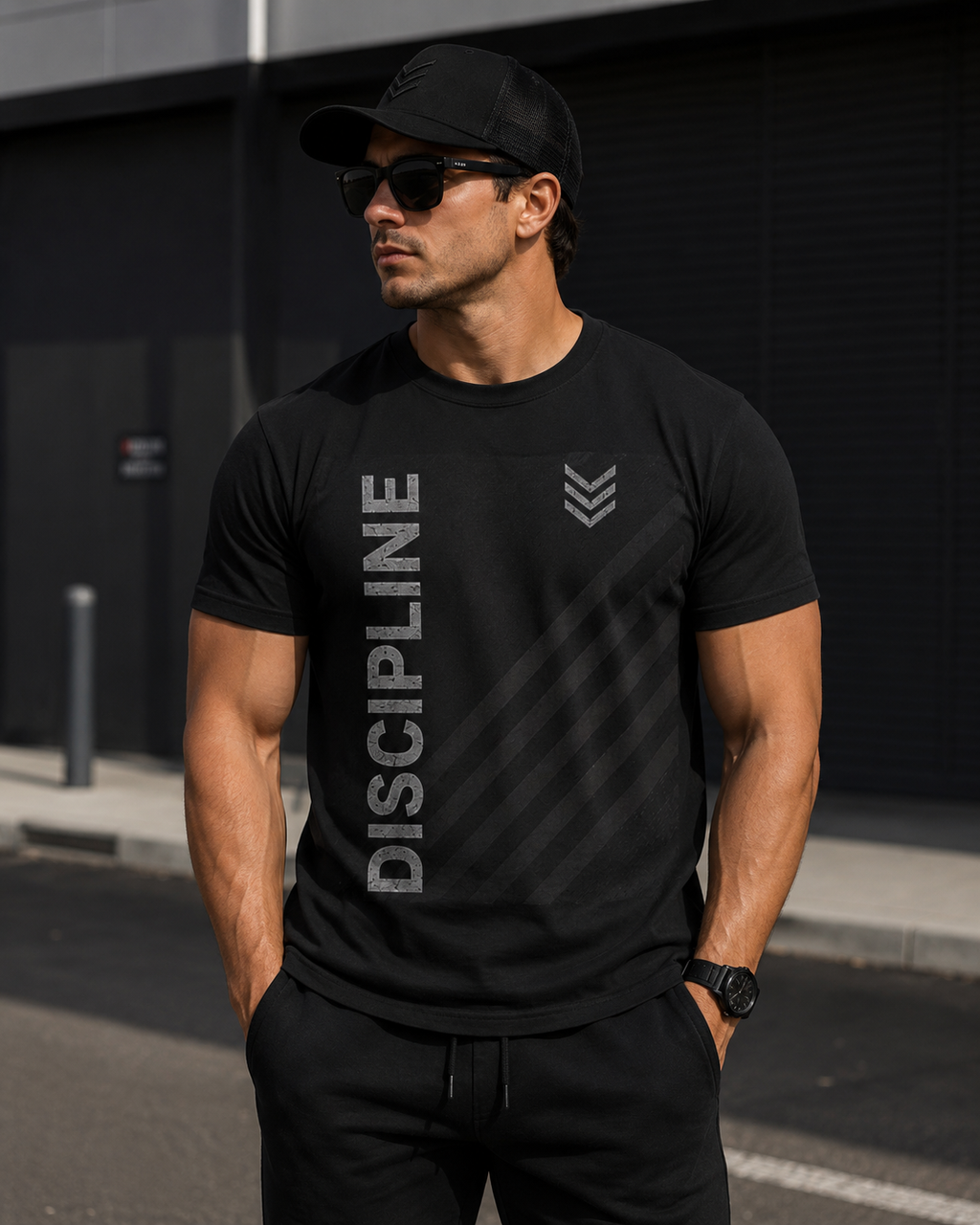 Disziplin statt Motivation T-Shirt — Motivierendes Fitness-Shirt