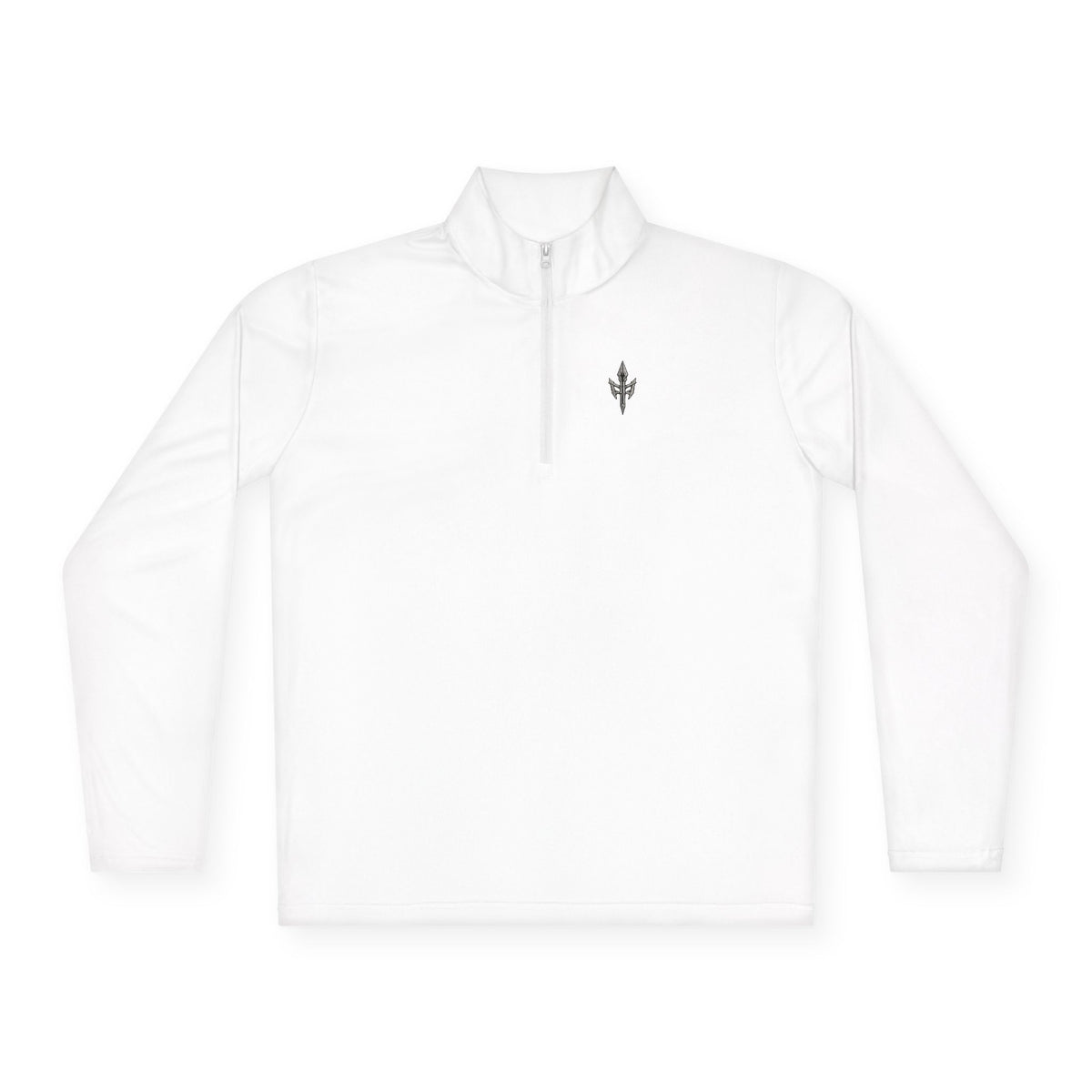 Relentless Quarter-Zip Pullover — Minimal Cactus Chest Logo & Bold Back Graphic
