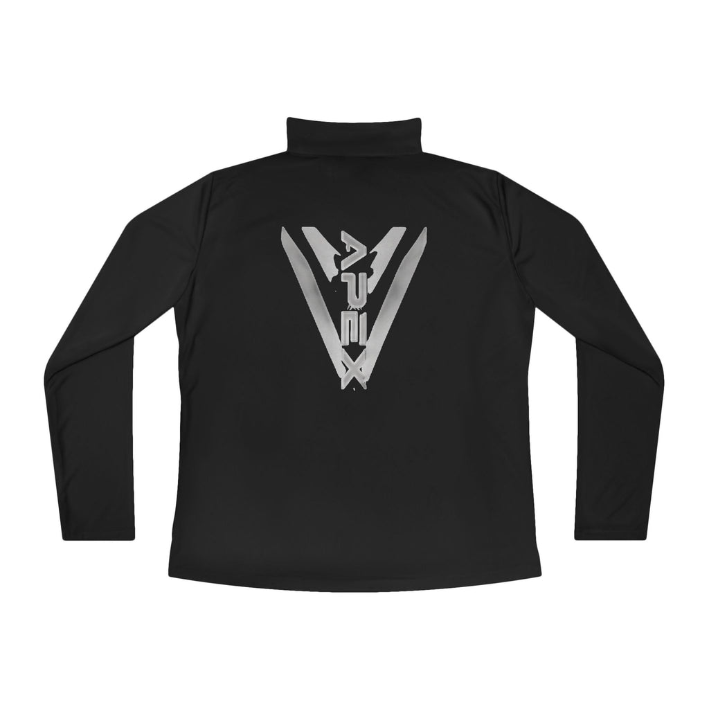 Damen Quarter-Zip Pullover — Performance Top mit Apex Reflexlogo