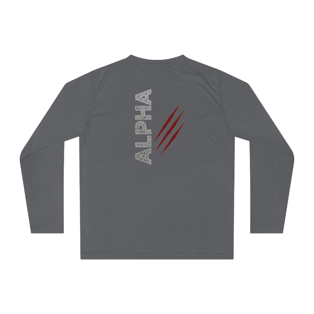 Alpha Performance Long Sleeve Shirt — 'alpha' Graphic