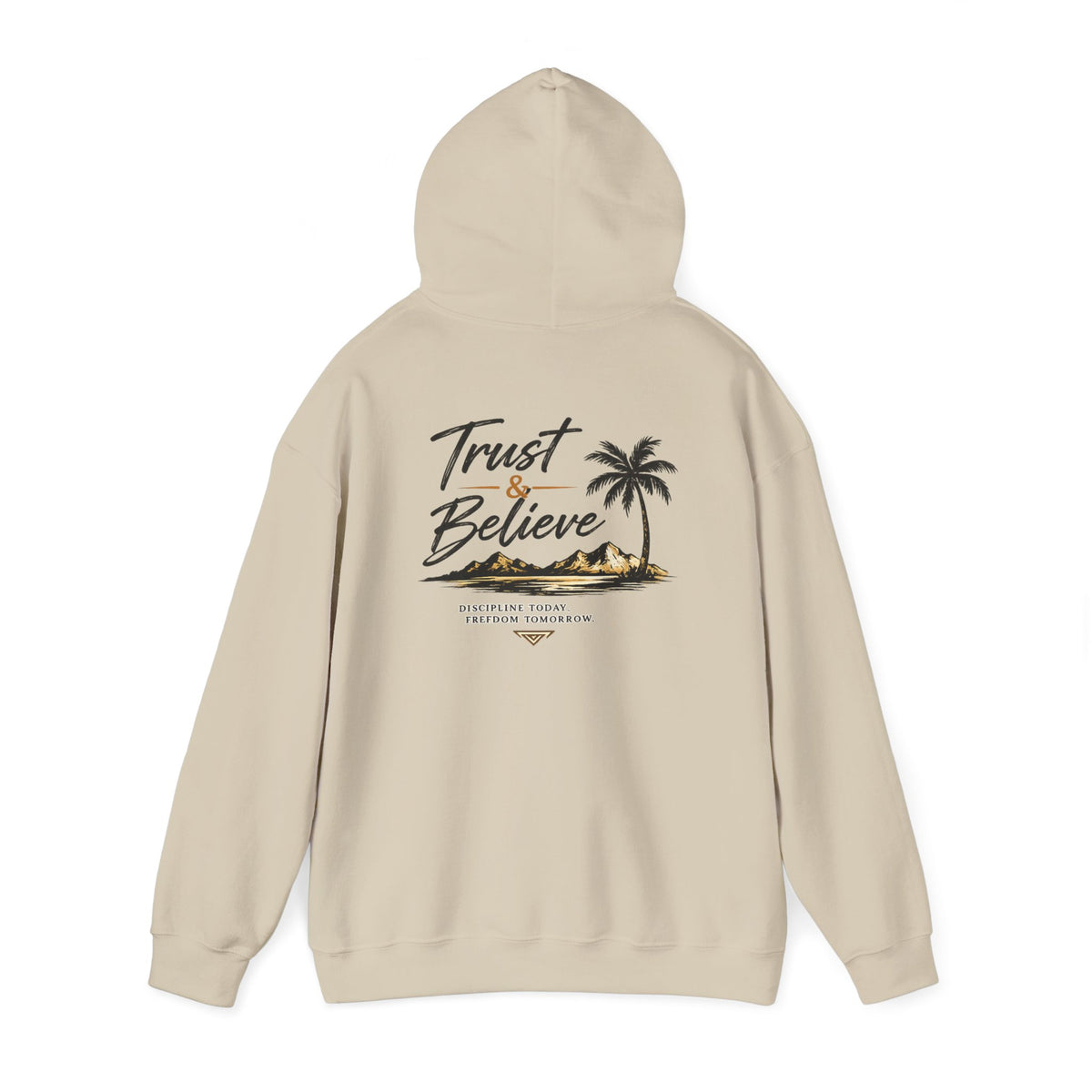 Trust & Believe Hoodie — Palm Island Inspirierender Pullover