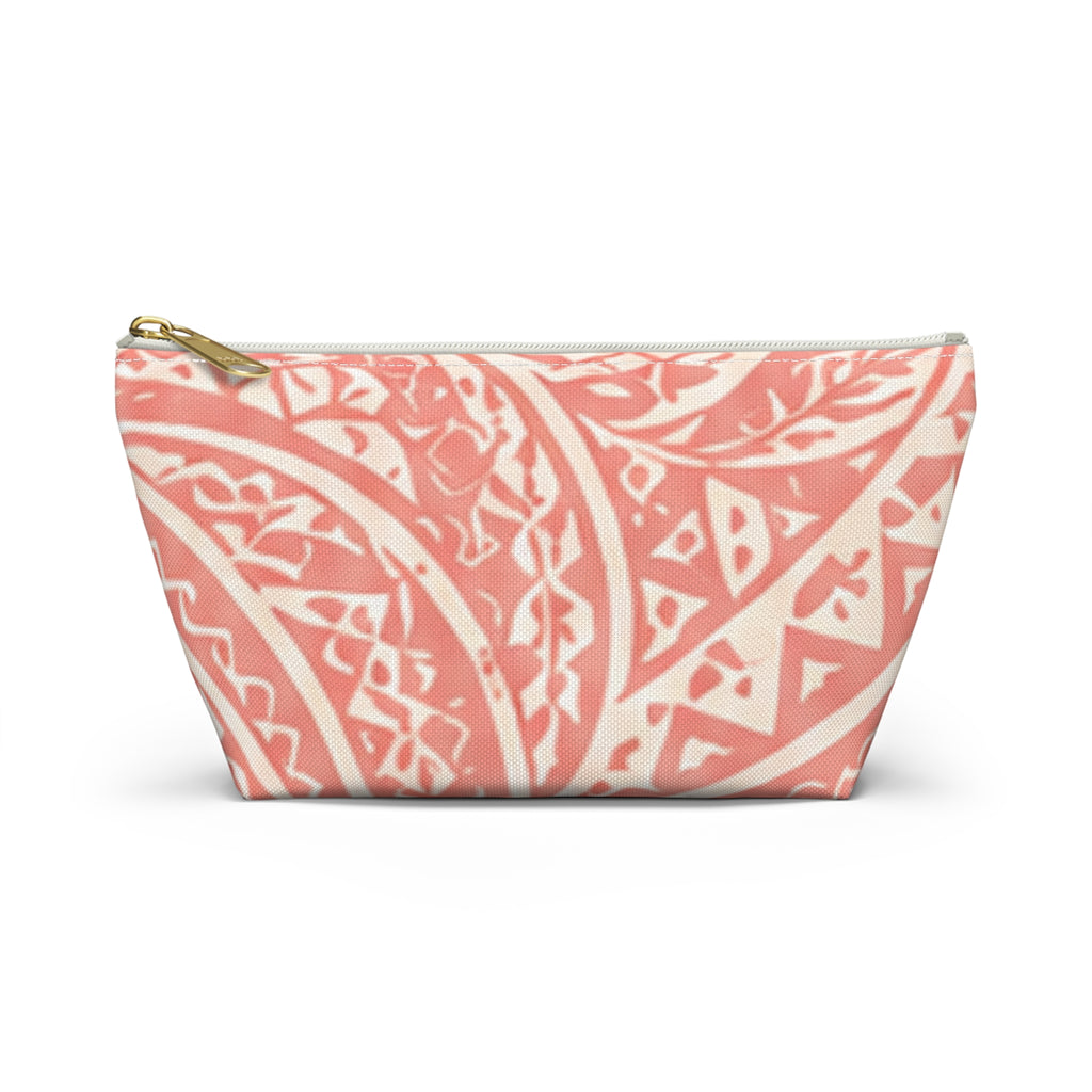 Bolsa de accesorios Maui Pink Lau Ti Leaf — Estuche de viaje con base en T