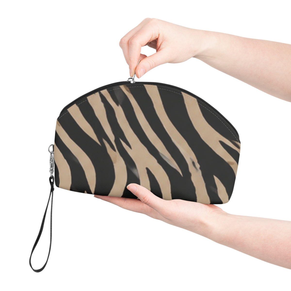 Chic Animal Print Makeup Bag — Stylish Cosmetic Pouch