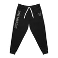 Discipline Athletic Joggers – Schwarze motivierende Fitness-Jogginghose