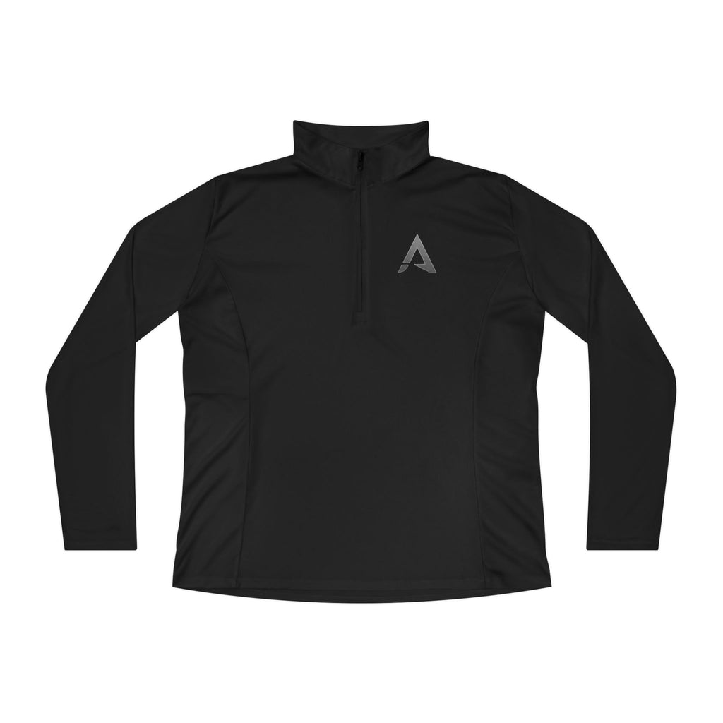 Damen Quarter-Zip Pullover — Performance Top mit Apex Reflexlogo