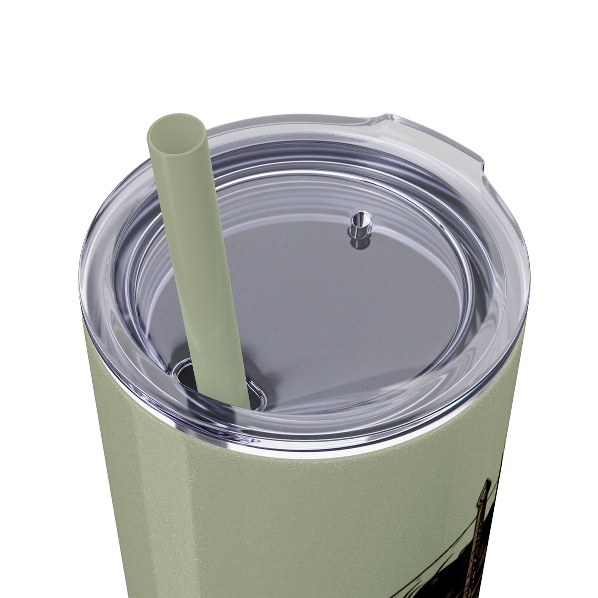 20oz Skinny Tumbler — “Built With Grace, Made of Steel” Warrior Woman Design