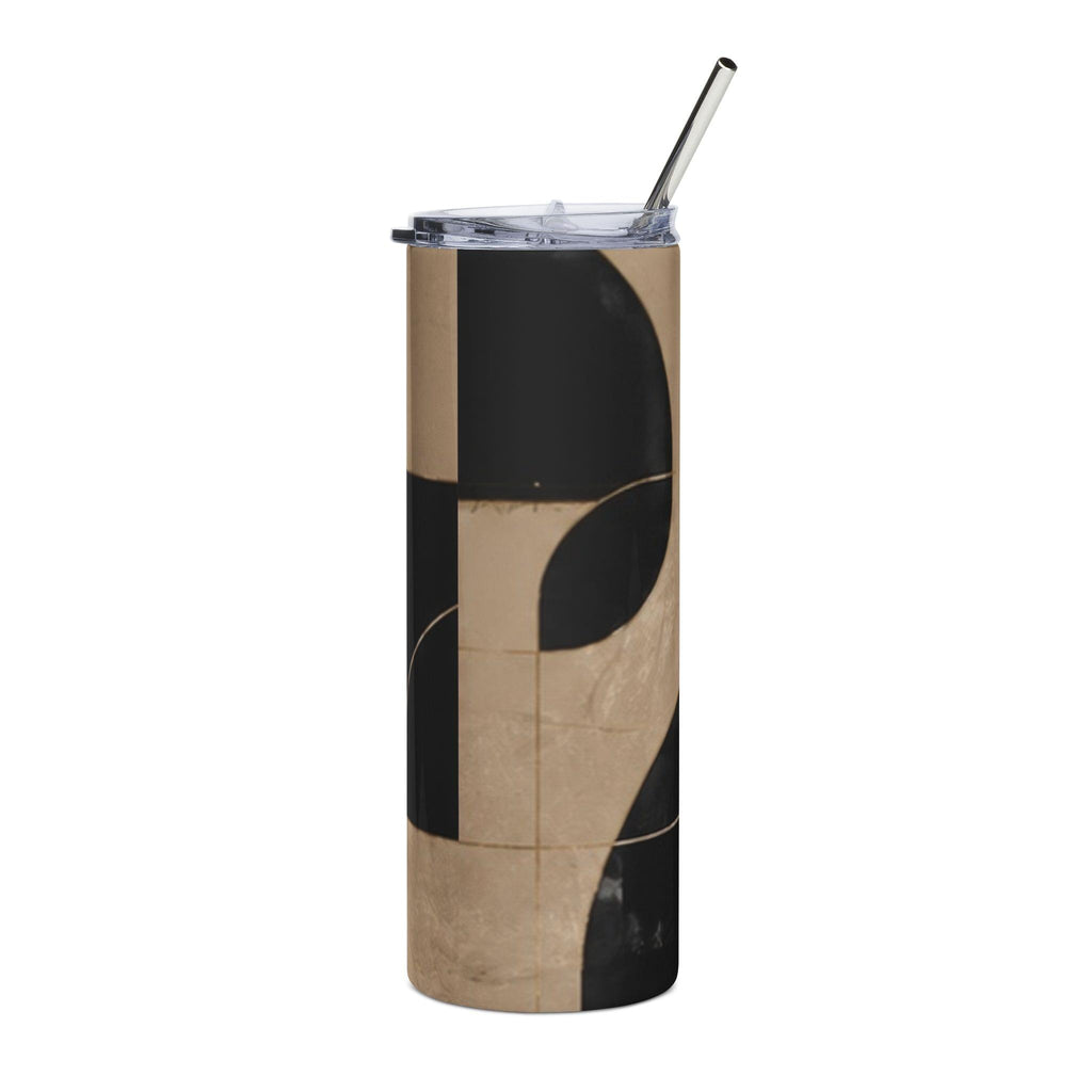 Geometrischer minimalistischer Luxus-Edelstahlbecher — 590 ml