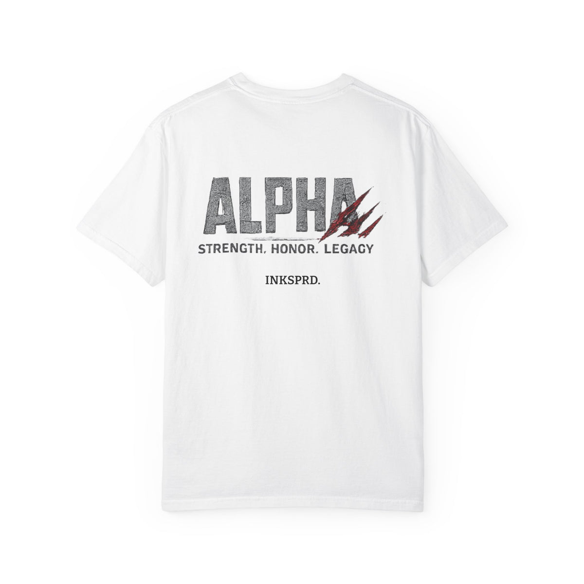 Alpha T-Shirt — 'Strength. Honor. Legacy.' Graphic Tee