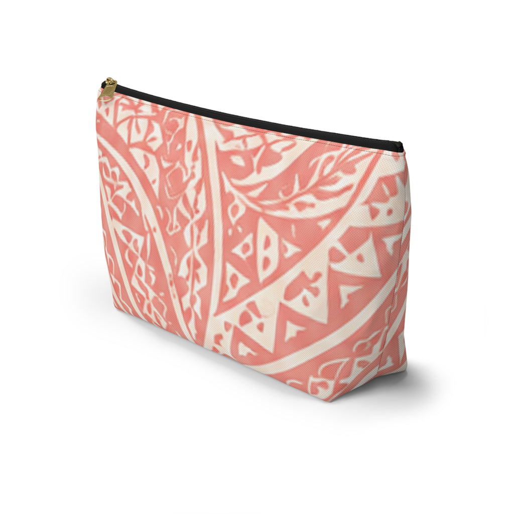 Bolsa de accesorios Maui Pink Lau Ti Leaf — Estuche de viaje con base en T