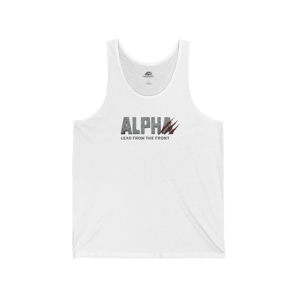 Alpha "Lead From The Front" Tank Top – Militärisch inspiriertes Herren-Fitness-Tanktop