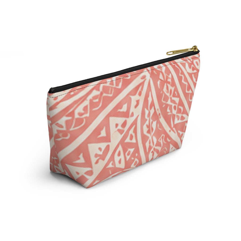 Bolsa de accesorios Maui Pink Lau Ti Leaf — Estuche de viaje con base en T