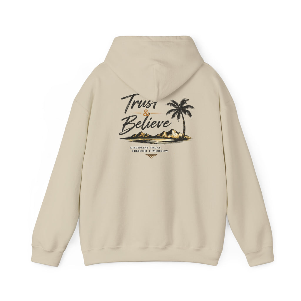 Trust & Believe Hoodie — Palm Island Inspirierender Pullover