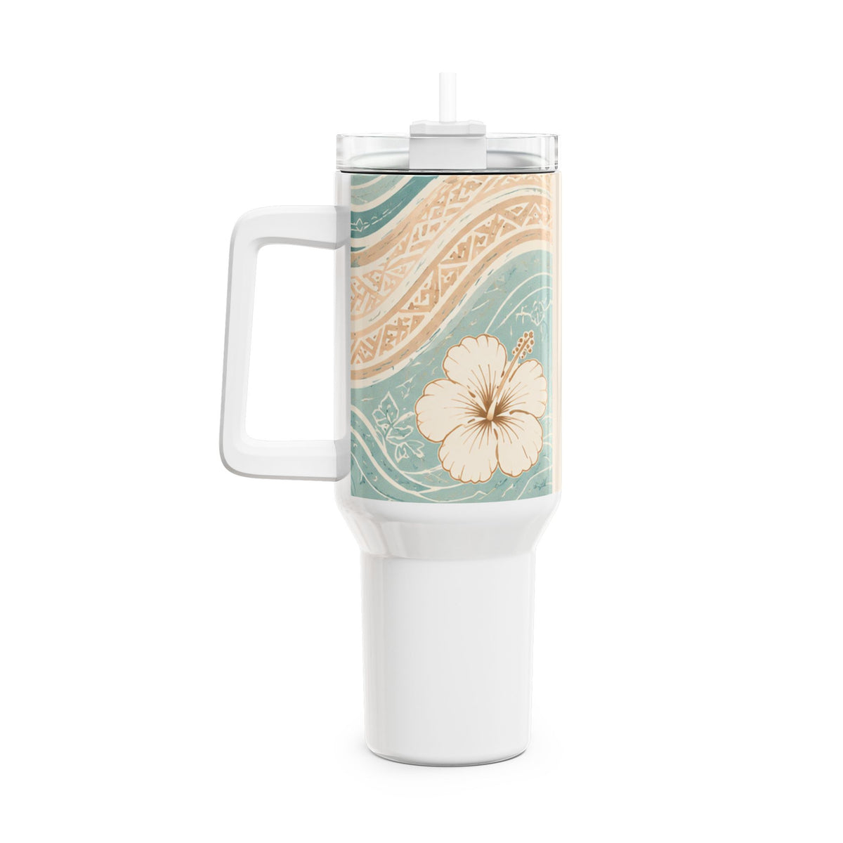 Personalized 40oz Tumbler — 'moana grace' Sea Turtle Ocean Design