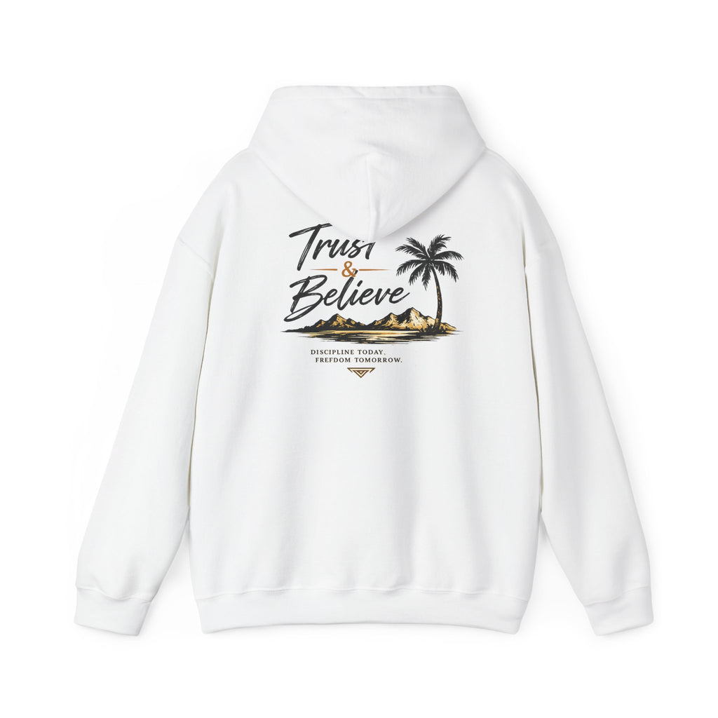 Trust & Believe Hoodie — Palm Island Inspirierender Pullover