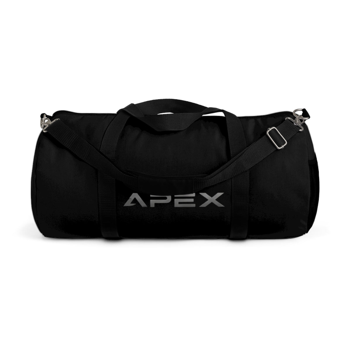 Apex Black Travel Duffel Bag — Durable Gym & Weekend Carryall