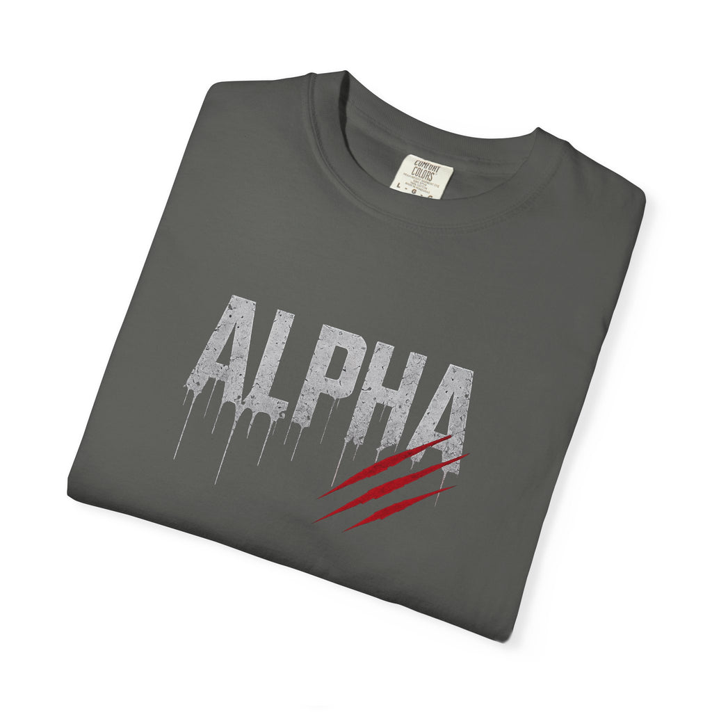 Folded dark gray t-shirt with 'The book was better.' text on a white background