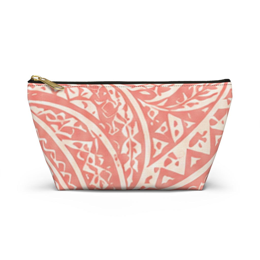Bolsa de accesorios Maui Pink Lau Ti Leaf — Estuche de viaje con base en T