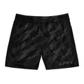 Bañador corto de camuflaje negro para hombre — Bañador de playa de secado rápido, de longitud media