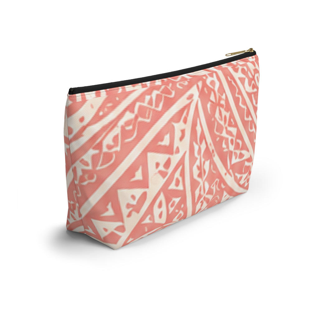 Bolsa de accesorios Maui Pink Lau Ti Leaf — Estuche de viaje con base en T